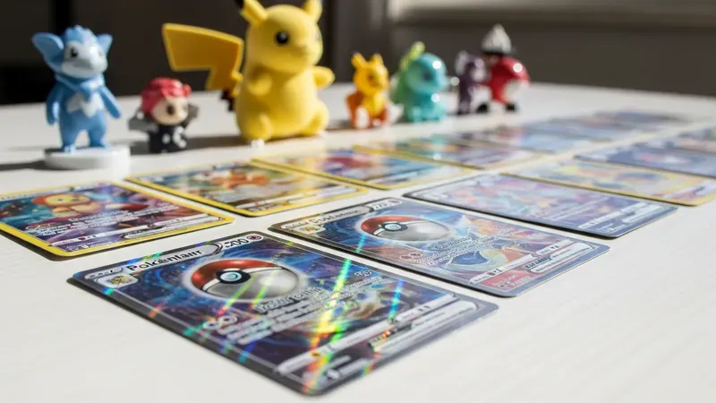 Pile de boosters pokemon prête à être ouverte